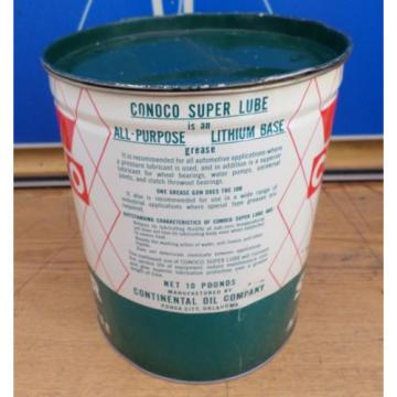 VINTAGE CONOCO SUPER LUBE ALL PURPOSE GREASE LUBE