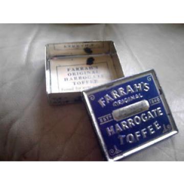 Farrahs original Harrogate Toffee tin  + grease paper  OLD