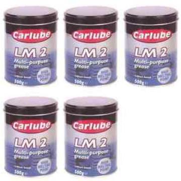 5 x Carlube LM2 Lithium Multi Purpose Grease 500g - XMG500 - £4.49 per can