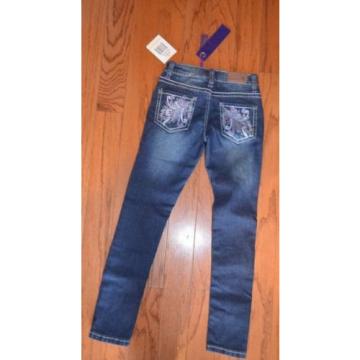 Girls Vigoss Blue Grease Skinny Jeans ~ Sz 7 NWT