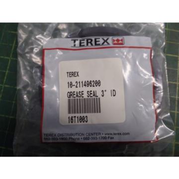 GENUINE TEREX 10-211496200 GREASE SEAL (3&#034;) ASSEMBLY, TROJAN O&amp;K 10211496200 NOS