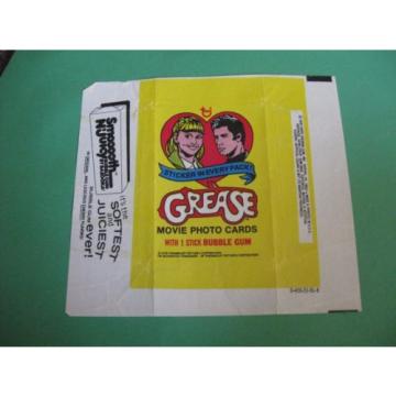 Topps 1976 Grease WAX WRAPPER (free ship $20 min)