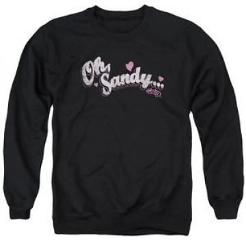 Grease Oh Sandy Mens Crewneck Sweatshirt Black