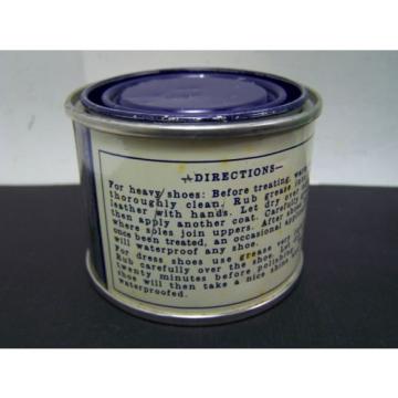 Vintage Huberds Shoe Grease 3 ½ oz Can Advertising Empty Nice Condition 