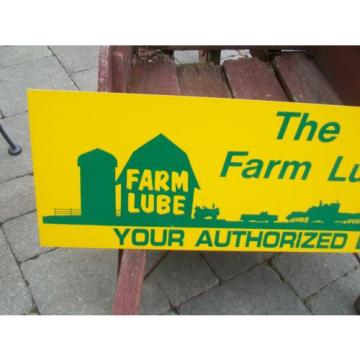 HUGE FARM LUBE / GREASE DEALER OIL SIGN - LUBRICATION FOR ALL FARM EQUIPMENT