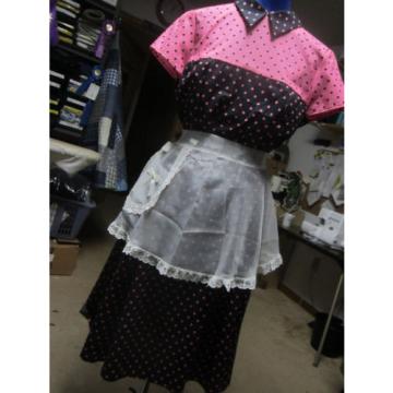 1950s Waitress costume Grease Sock Hop Sz 12-14-16