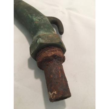 Original Petrol bowser nozzle – manual, fuel, brass, vintage, pump, grease, oil