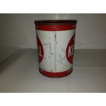 vintage kendall 5 lb grease can