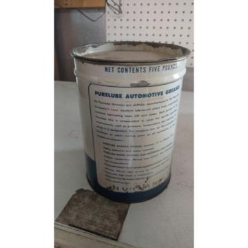 Vintage Purelube Grease can made by The Pure Oil company