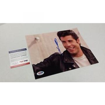 *PSA* Autographed 8x10 JOHN TRAVOLTA in GREASE Great smile :)