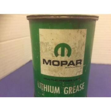 Vintage Mopar Lithuim Grease One Pound Can