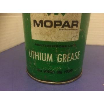 Vintage Mopar Lithuim Grease One Pound Can