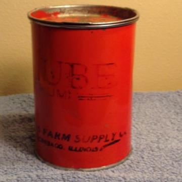 VINTAGE M-LUBE Illinois Farm Supply LITHIUM Grease Can 1 LB Chicago Gas Station