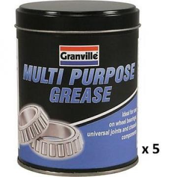 5 x Granville Multi Purpose Grease For Bearings Joints Chassis Car Home Garden