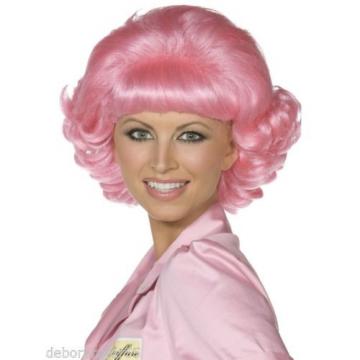 Smiffys Official Grease Frenchy Beauty School Pink Fancy Dress Costume Wig Adult