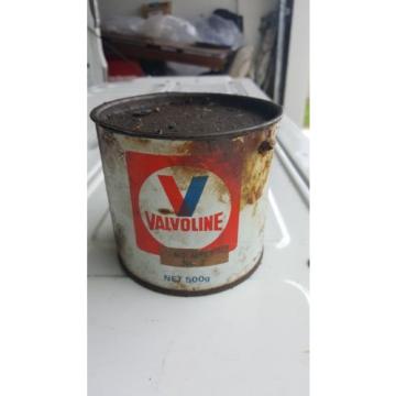 old antique collectable valvoline grease oil can
