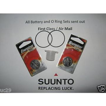 Dual pack Energizer batteries &amp; O-ring Kits Suunto D6 and D6i computers + grease