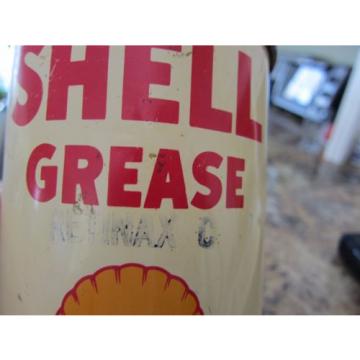 Vintage &#039;&#039; SHELL&#039;&#039; Grease 1 Lb Tin Empty Can