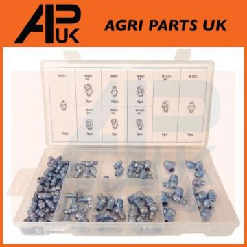 Metric Grease Nipple Assortment Pack Kit Set 110 Tractor JCB 3CX Digger etc