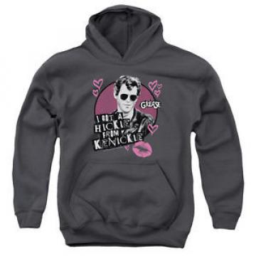 Grease Kenickie Big Boys Youth Pullover Hoodie CHARCOAL