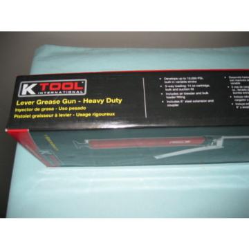 K TOOL INTERNATIONAL HEAVY DUTY LEVER GREASE GUN KTI-73942-