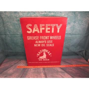 National Seal Parts cabinet display sign Grease front wheel Federal Mogul bower