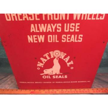 National Seal Parts cabinet display sign Grease front wheel Federal Mogul bower