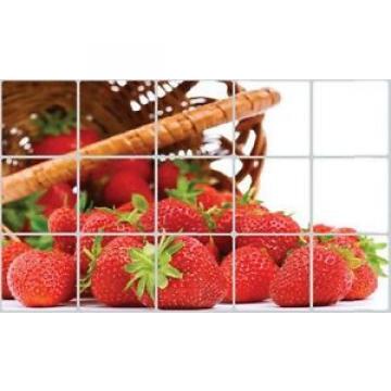 Fresh Fruit Strawberry Wall Decal Sticker Kitchen Exhaust Grease Oil Proof