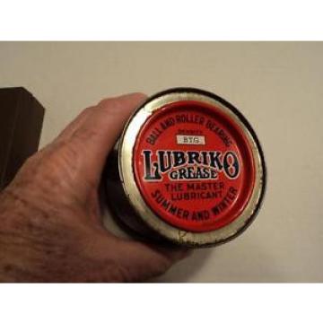 VINTAGE LUBRIKO GREASE CAN BTG DENSITY THE MASTER LUBRICANT ADVERTISING