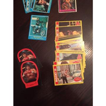 Various Vintage Trading Cards Rocky Saturday Night Fever Grease Etc