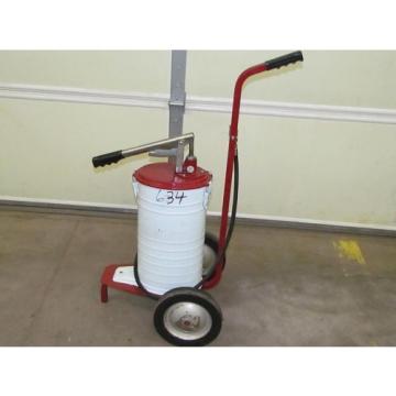 Alemite 025-7181-4 High Volume Oil Grease Manual Bucket Pump 500 psi 6777-5 Cart