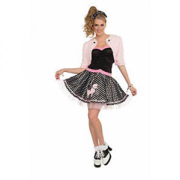 Adult 50s Sock Hop Pink Poodle Set Deluxe Grease Costume