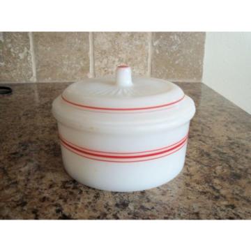 Vintage Hazel Atlas Drippings Grease Bowl Jar w/Lid