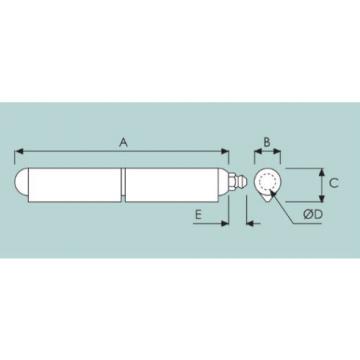 8 Lift Off Bullet Hinges 100mm Grease Nipple Weld On Carbon Steel Truck Trailer