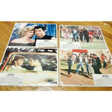 Grease(1978) Movie Orig Lobby Card set of 4 John Travolta,Olivia Newton John