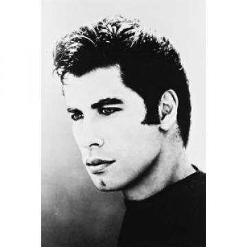 John Travolta As Danny Zuko In Grease 11x17 Mini Poster Black T-Shirt