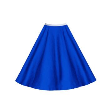 Girls Child Plain 1950s Costume Circle Skirt Rock and Roll GREASE SANDY SKIRT