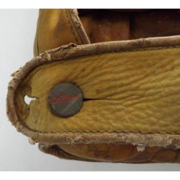 1940s Wilson Baseball Fielders Glove 646 Hand Tailored Greased Pocket Split Fgr