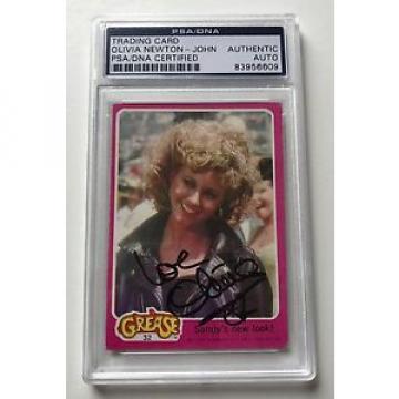 1978 Topps Grease Olivia Newton John Sandy Olson #32 Signed Auto Card PSA/DNA