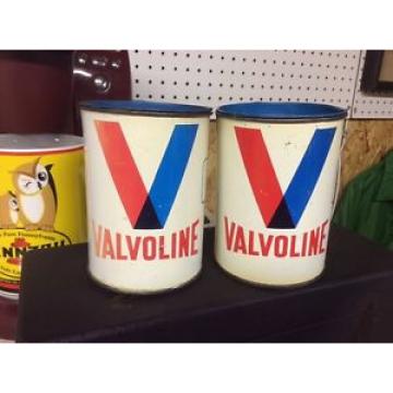 VINTAGE ADVERTISING 1 LB VALVOLINE Grease PAIR