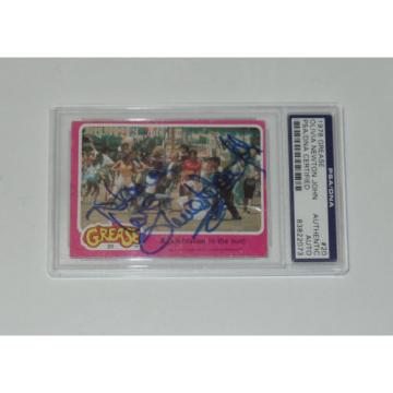 OLIVIA TON JOHN SIGNED AUTO&#039;D 1978 GREASE CARD #20 PSA/DNA COA SLAB RARE