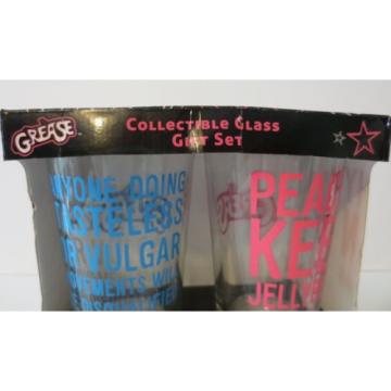 Fabulous  in Box Set of Two GREASE - The Pink Ladies 16oz Collectible Glasses