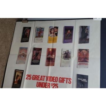 Vtg Promo Poster AIRPLANE GREASE STAR TREK STAYING ALIVE 1980 Vid Rls RARE 35x58