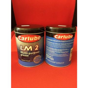2 x MULTI PURPOSE GREASE LARGE LM2 - 2 x 500g TUBS BASED CARLUBE GREASE