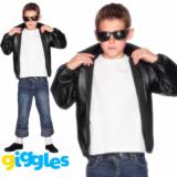 Boys Grease T Bird Jacket Danny Childrens World Book Day Week Fancy Dress Outfit