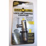 Grip-N-Lube Lock-On Grease Coupler For Jerk Fittings W/Pressure Release Valve