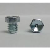 1/4-28 Flush Straight Grease Zerk Nipple Fitting 10 Pcs