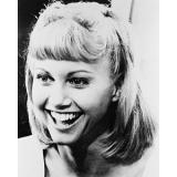 Olivia Newton-John Grease B&amp;W Poster Smiling Close