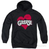 Youth Hoodie: Grease - Heart Apparel Pullover Hoodie - Black