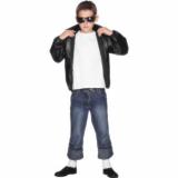 Smiffy&#039;s Children&#039;s Grease T-Birds Jacket, Size: L, Colour: Black, 27491